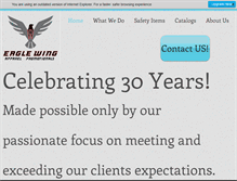 Tablet Screenshot of eaglewingapparel.com